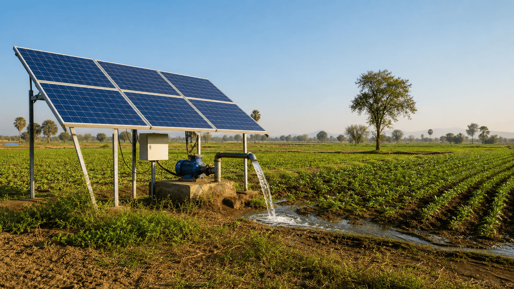 Solar power systems for agriculture and water pumps