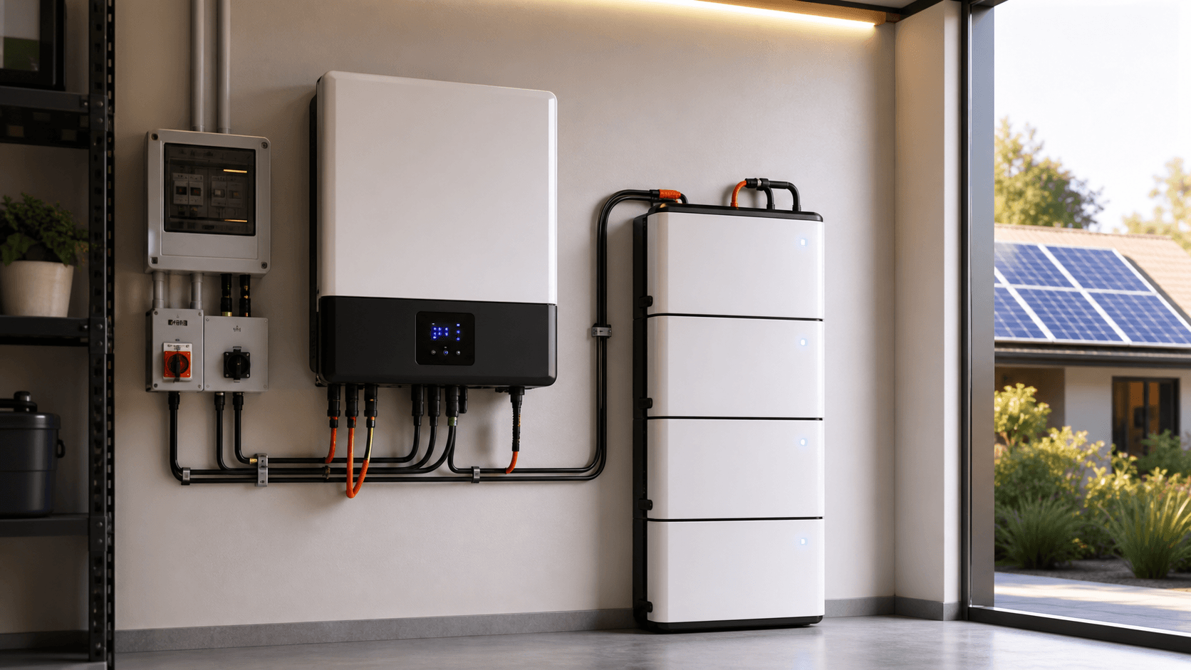Solar power backup and smart energy storage system