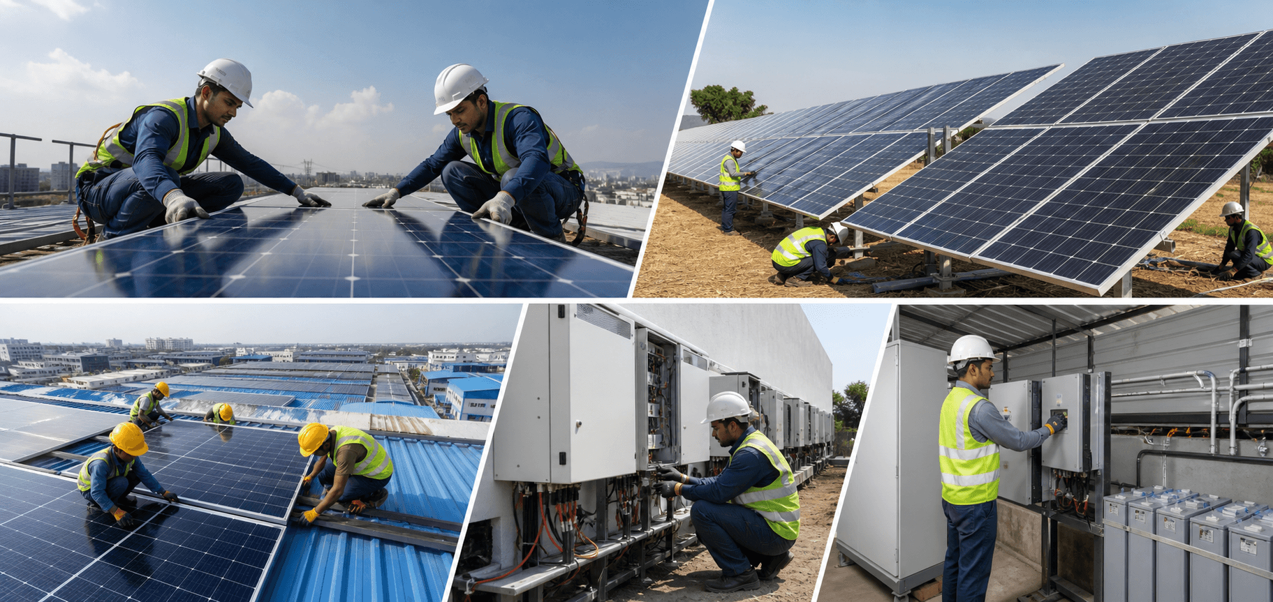 Professional rooftop and ground mount solar installation service